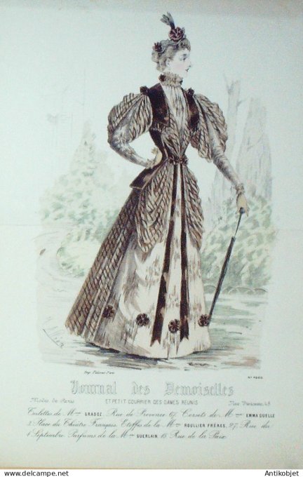 Journal de Demoiselles 1893 # 4960 (Maison Gradoz) Gd format