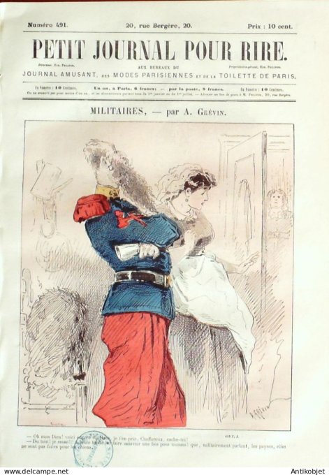 Petit journal pour Rire 1864 # 491 Souvenirs de Bade Marcelin