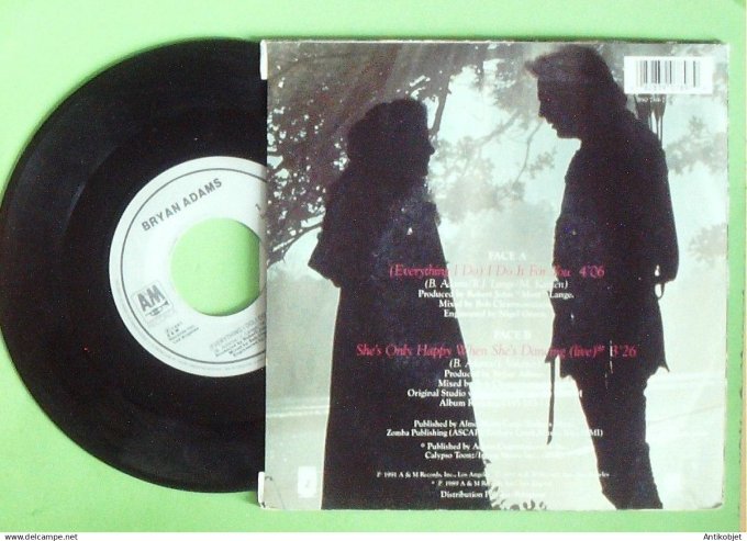 Robin des bois Film 45T SP Bryan Adams 1991