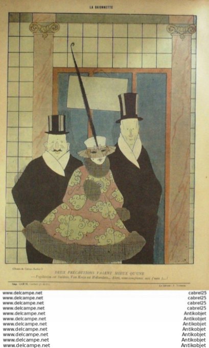 La Baionnette 1917 # 113 (Ceux Qui S'en F.) Rab Pallier Nam Iribe Montassier Orlan