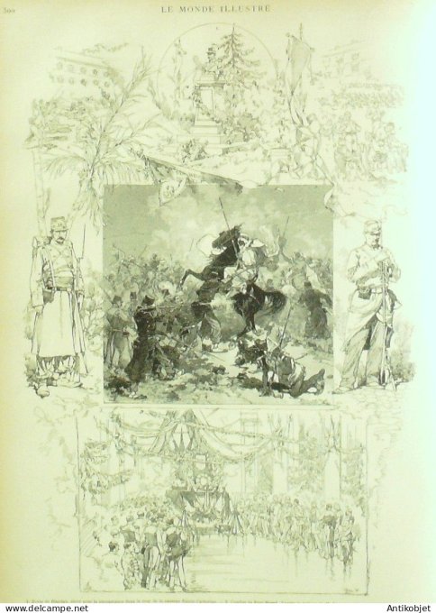 Le Monde illustré 1884 n°1415 Tonkin Bac-Ninh Trung-Son Nancy (54) Beni-Mered