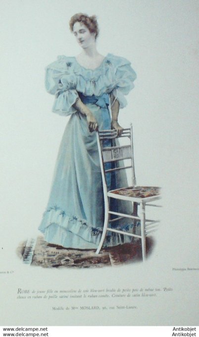 La Mode pratique 1894 # 44 Robe de mousseline