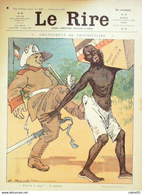 Le Rire 1911 n°457 Roubille Ostoya Pierlis Pavis Bertrand Goussé Hémard Perrier Dangon