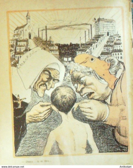 L'Assiette au beurre 1904 # 155 Sa liberté de l'enseignement Roubille Hrandjouan