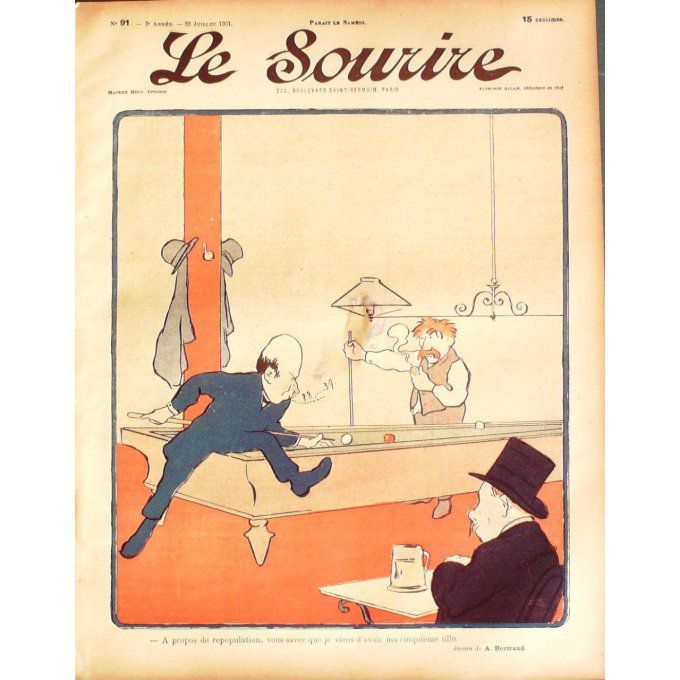 Le Sourire 1901 n°091 BERTRAND HUARD LE DAC CADEL MIRANDE