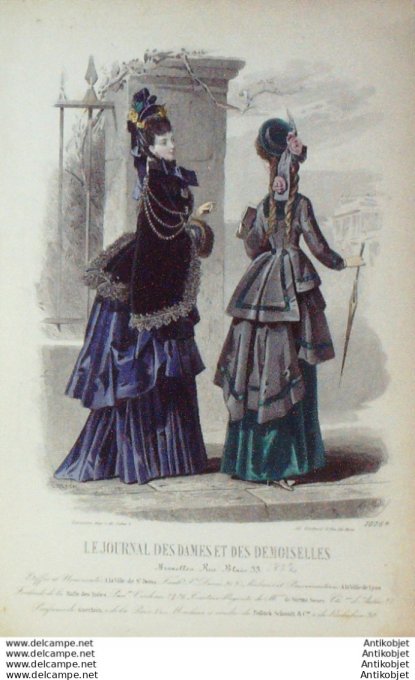 Journal des Dames Demoiselles 1872 # 1076