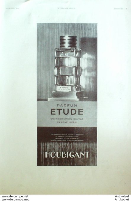 Publicite Cosmetique Houbigant 1931