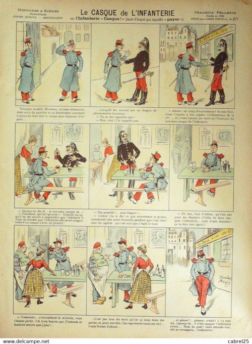 Le Casque  de L'infanterie (Pellerin d'epinal) Blanchet Magon