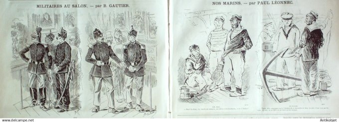 Le Journal Amusant 1885 # 1498 Opera Une nuit de Cleopatre par Mars