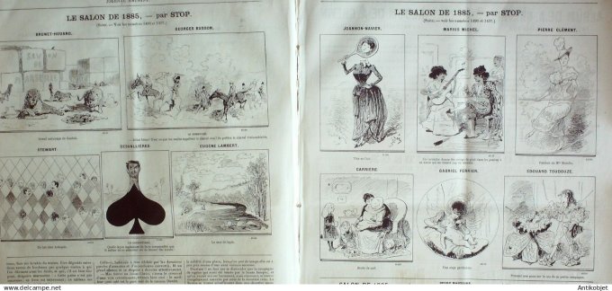 Le Journal Amusant 1885 # 1498 Opera Une nuit de Cleopatre par Mars
