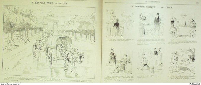 La Caricature 1885 #295 Château de Coucy Robida Berret vengeance faria