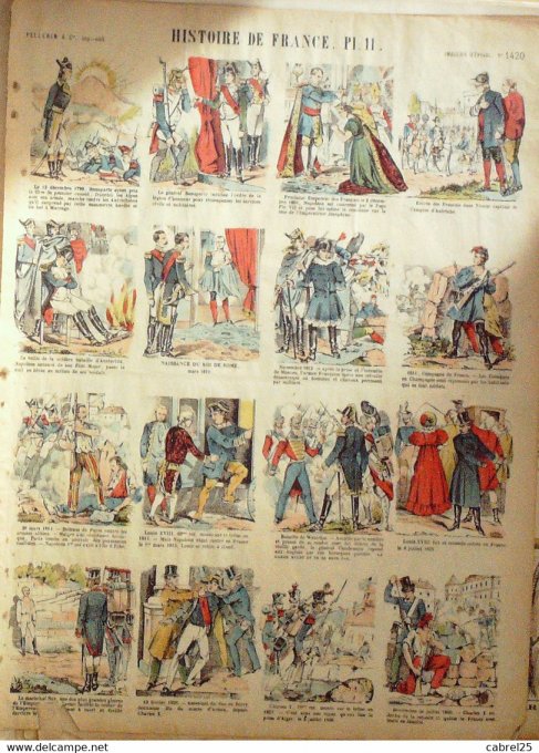 Histoire  de France Planche 11  (Pellerin d'epinal)