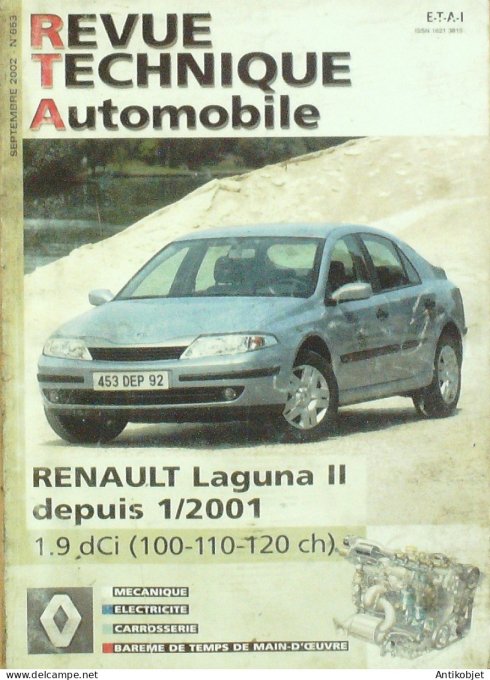 Revue Tech. Automobile 2002 n°653 Renault Laguna II