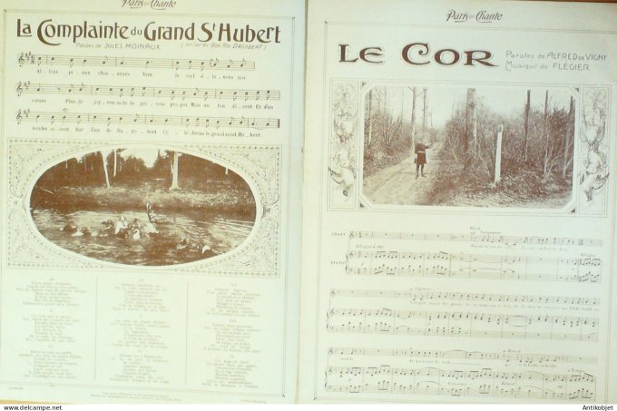 Paris qui chante 1905 n°137 Chansons de Chasse numéro Spécial