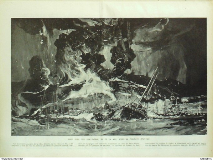 Le Monde illustré 1902 n°2358 Martinique St-Pierre Danemark Copenhague Dunkerque (62) Dinan (35)