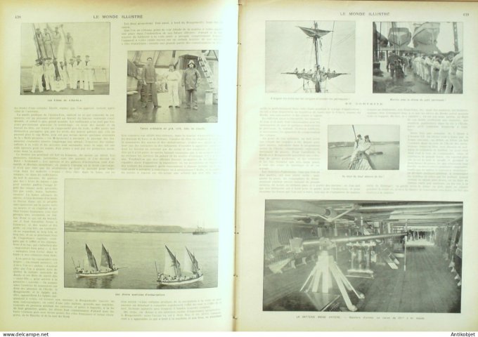 Le Monde illustré 1902 n°2358 Martinique St-Pierre Danemark Copenhague Dunkerque (62) Dinan (35)