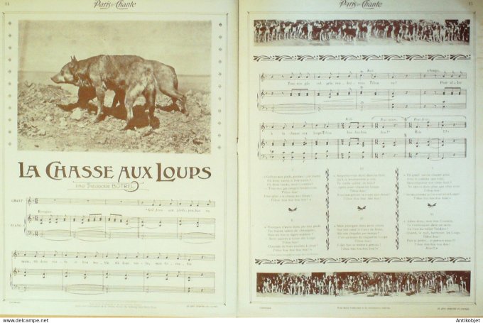 Paris qui chante 1905 n°137 Chansons de Chasse numéro Spécial