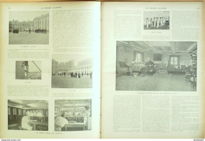 Le Monde illustré 1902 n°2358 Martinique St-Pierre Danemark Copenhague Dunkerque (62) Dinan (35)