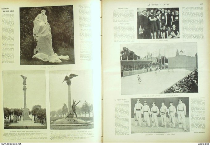 Le Monde illustré 1902 n°2358 Martinique St-Pierre Danemark Copenhague Dunkerque (62) Dinan (35)