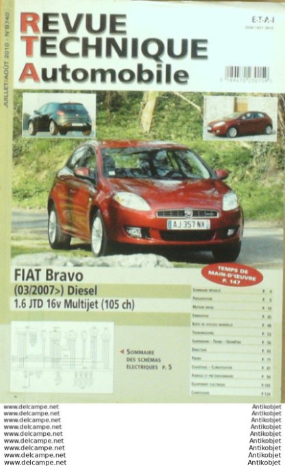 R.T Automobile Fiat Bravo 03/2007   # 740
