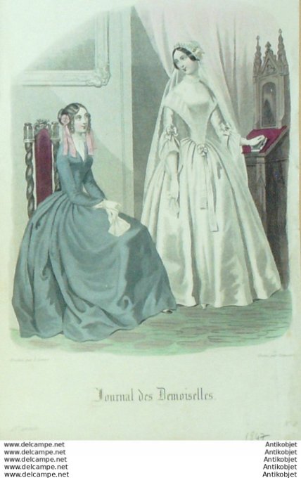 Journal de Demoiselles 1847 # 02 Mariée