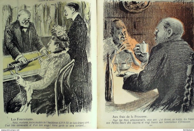 L'Assiette au beurre 1901 #  32 L'assistance Publique Dorville Noel