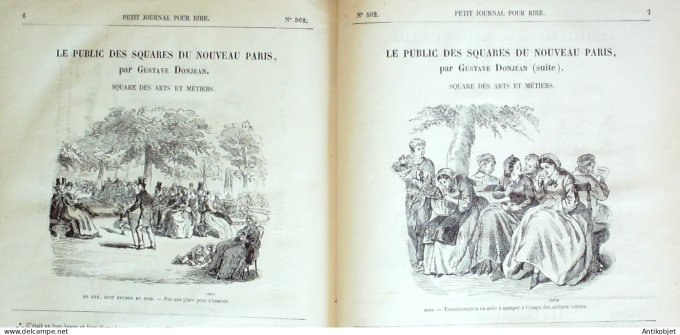 Petit journal pour Rire 1864 # 562 Faut de la tenue militaires Teulb