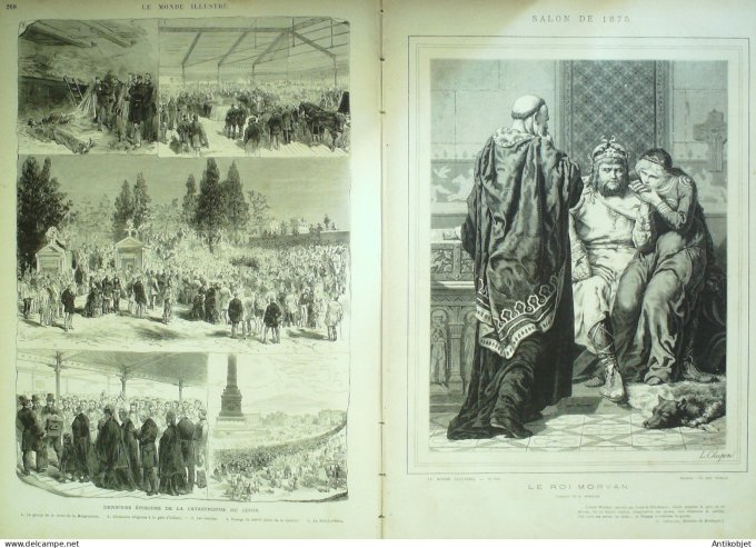 Le Monde illustré 1874 n°942 Belgique Malines Italie Venise catastrophe du Zenith