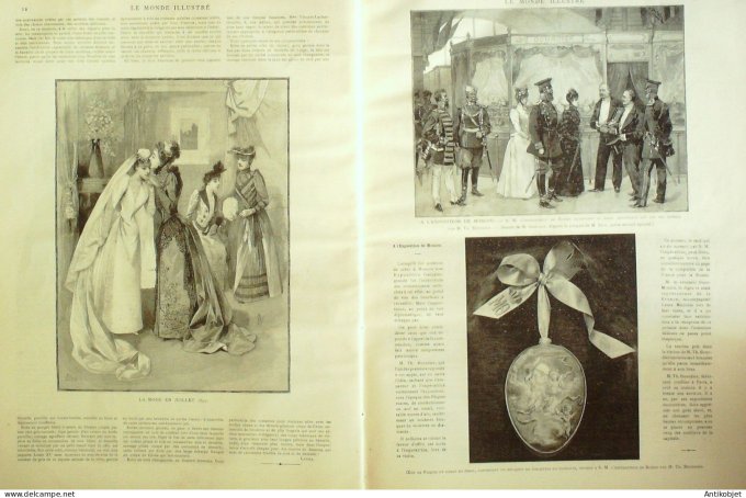 Le Monde illustré 1891 n°1788 Londres Drury-Lane Chili Balmaceda Moscou canon-revolver