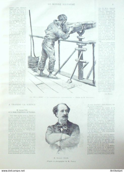 Le Monde illustré 1891 n°1788 Londres Drury-Lane Chili Balmaceda Moscou canon-revolver