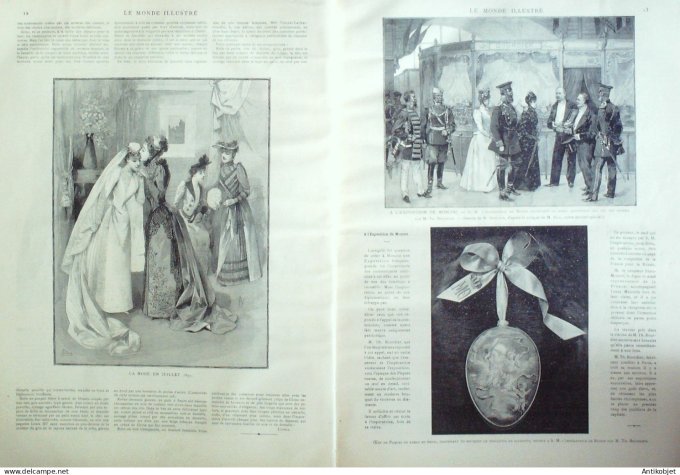 Le Monde illustré 1891 n°1788 Londres Drury-Lane Chili Balmaceda Moscou canon-revolver