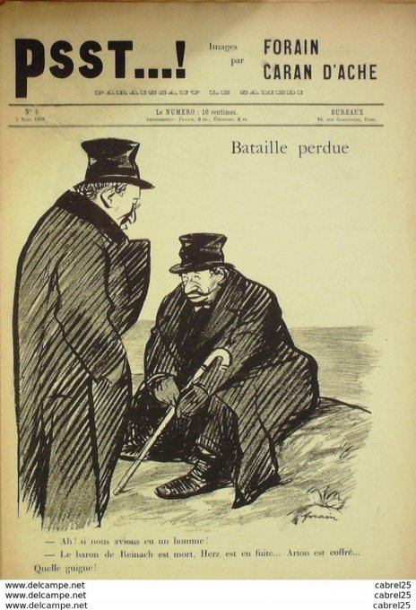 PSST 1898 n°05-Caran d'Ache,Forain-MELINE, BARON REINACH