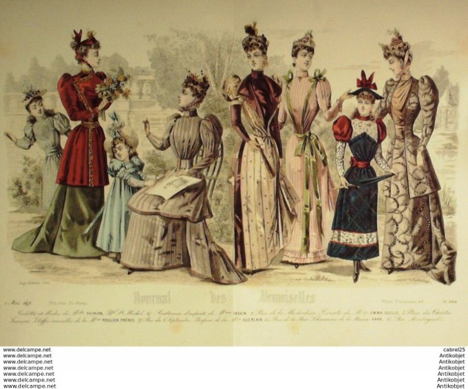 Journal de Demoiselles 1892 # 4884 (Maison Thirion) Gd format