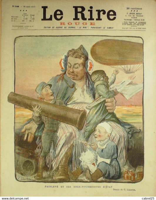 Le Rire Rouge 1917 n°144 Baille Léandre Métivet Pavis Nob Villemot