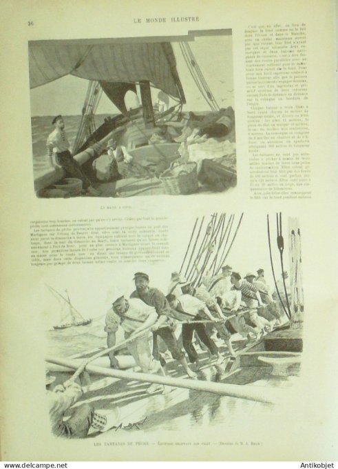 Le Monde illustré 1896 n°2051 Reims (51) Jeanne d'Arc  Avignon (84) Douai (59) Madagascar Aix-la-Cha