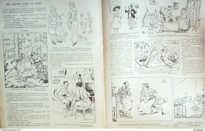 La Mode illustrée journal 1910 n° 51 Toilettes Costumes Passementerie