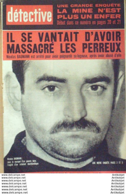 Détective 1966 # 1023 Velizy Mulhouse Clermont-Ferrand Périqueux Orléans Carmaux