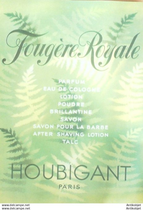 Publicite Cosmetique Houbigant 1946