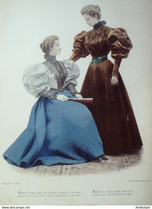 La Mode pratique 1895 # 40 Robes en crépon et velours