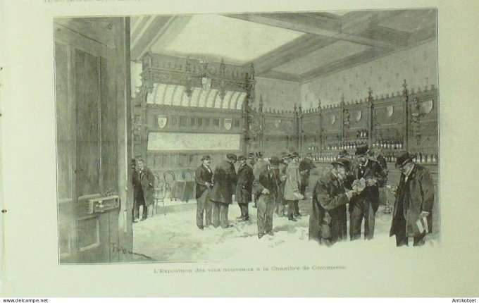 L'illustration 1896 n°2802 Beaune (21) Vins Hospice Château de Vougeot Maison D’Orléans