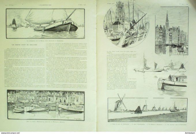 L'illustration 1905 n°3241 Marseille (13) Portugal Lisbonne Arcueil (94) Maroc Tanger Pays-Bas Dordr