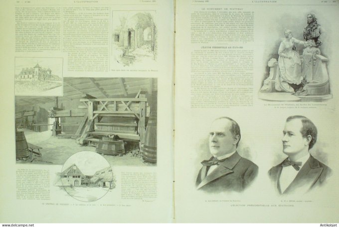 L'illustration 1896 n°2802 Beaune (21) Vins Hospice Château de Vougeot Maison D’Orléans