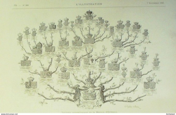 L'illustration 1896 n°2802 Beaune (21) Vins Hospice Château de Vougeot Maison D’Orléans