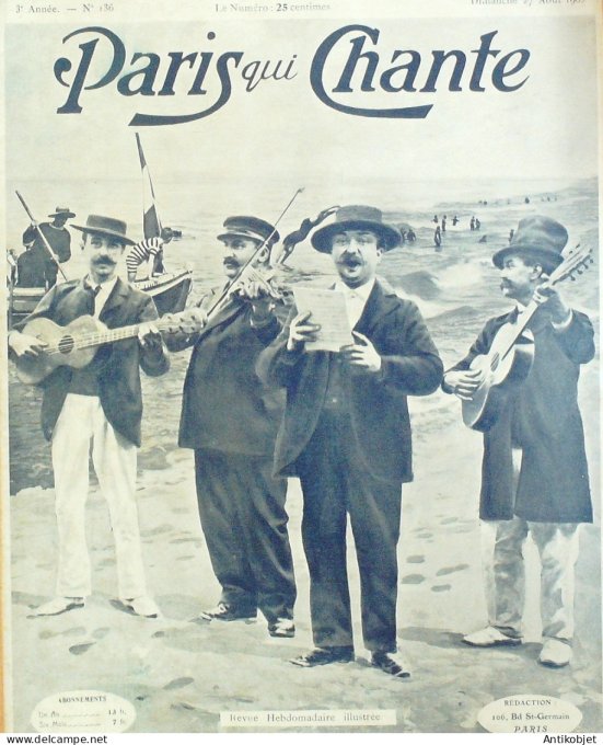 Paris qui chante 1905 n°136 Lucien Boyer Maxime Gay Marinier  Henri Belloche