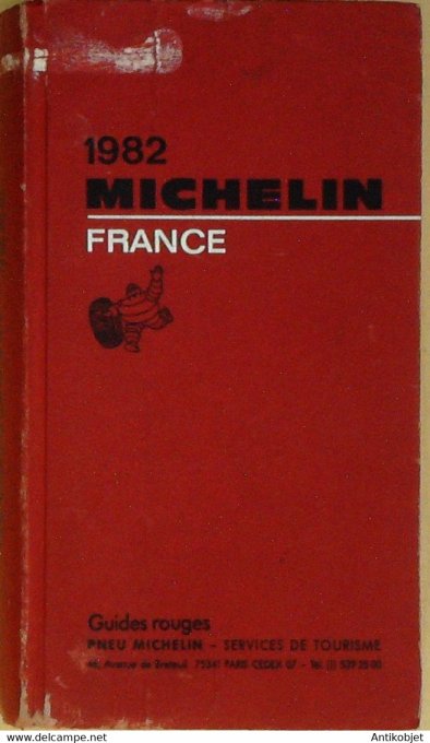 Guide rouge MICHELIN 1982 75ème édition France