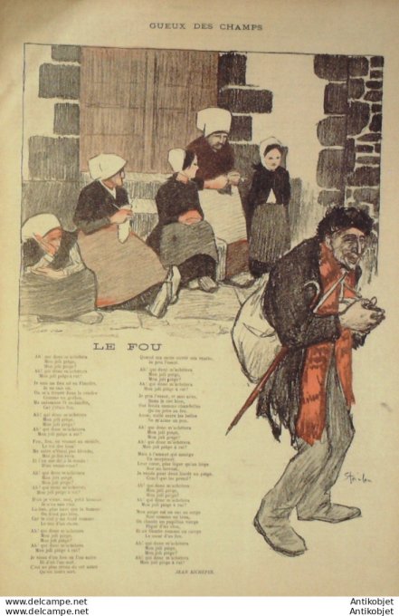 Gil Blas 1894 n°47 Michel CORDAY Yvette GUILBERT Henri SAUSSINE Jean RICHEPIN Louis MARSOLLEAU