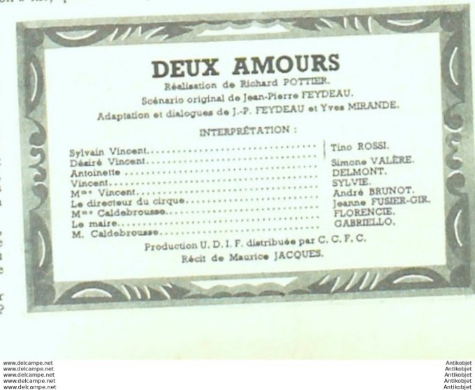 Mon Film 132 49-03- 2 Deux amours Simone Valere Tino Rossi
