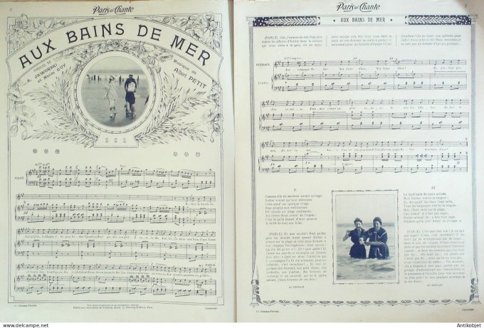 Paris qui chante 1905 n°136 Lucien Boyer Maxime Gay Marinier  Henri Belloche