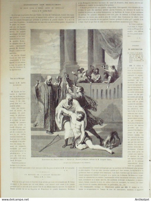 Le Monde illustré 1865 n°435 Italie Venise  Etats-Unis New-York Incendie Algérie Abd-El-Kader