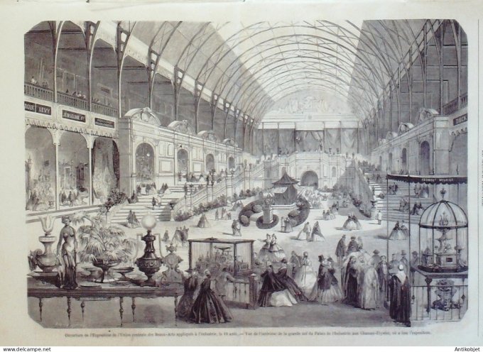 Le Monde illustré 1865 n°435 Italie Venise  Etats-Unis New-York Incendie Algérie Abd-El-Kader